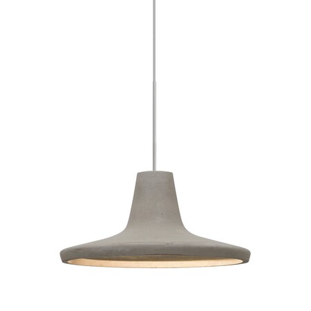 Besa Lighting Modus Cord Pendant, Tan, Satin Nickel, 1x9W LED 1XT-MODUSTN-LED-SN